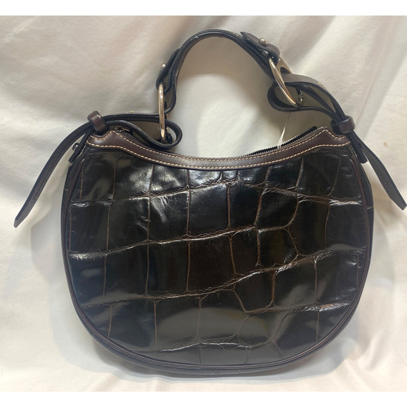 Dooney & Bourke Nile Collection Brown T'moro Small Circle Hobo - Picture 3 of 14